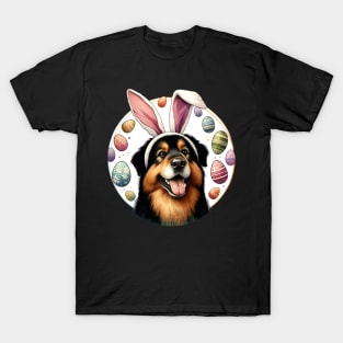 Deutscher Wachtelhund Enjoys Easter with Bunny Ears T-Shirt